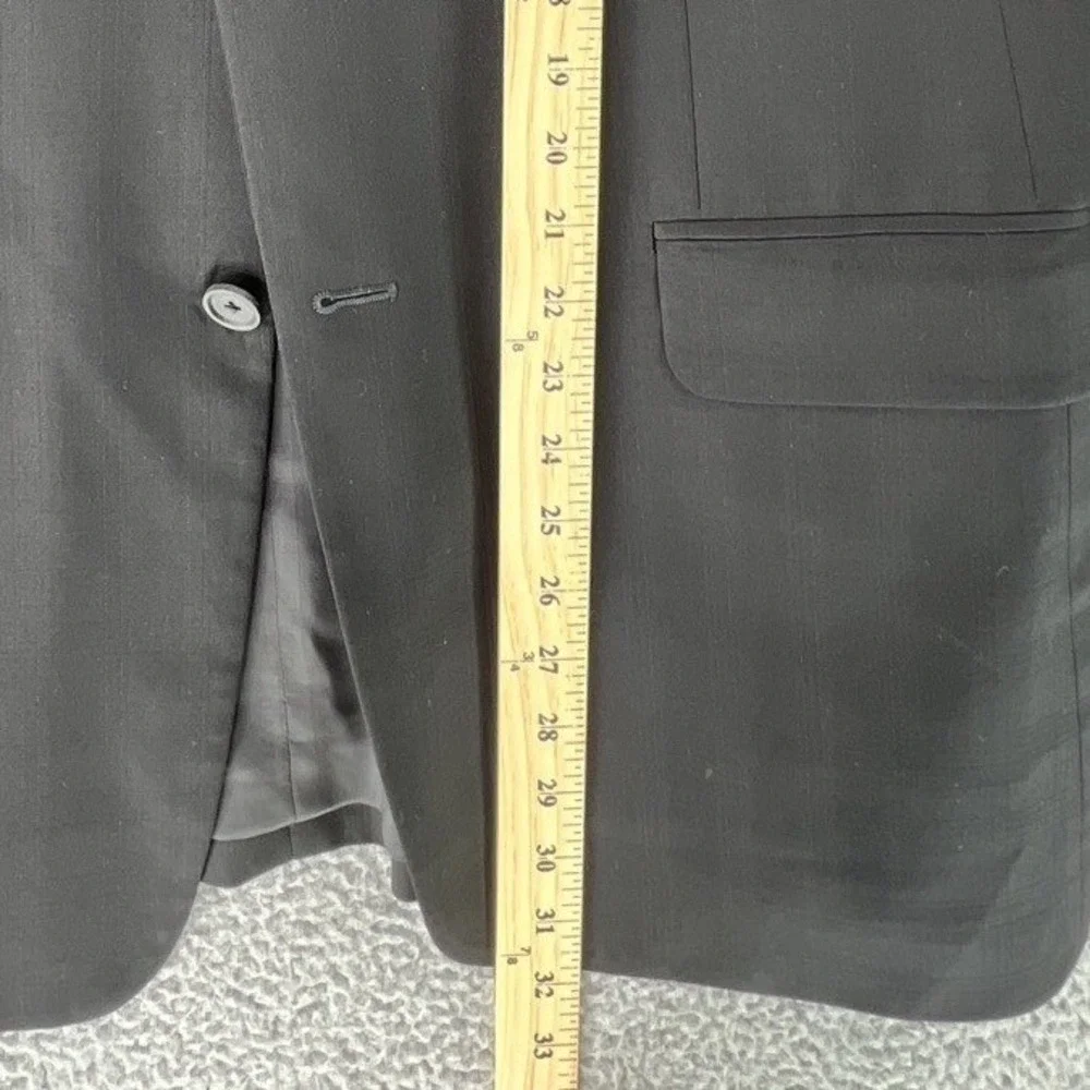 John W Nordstrom Loro‎ Piana Super 120s Wool Blazer Mens Black Sport Coat 42R